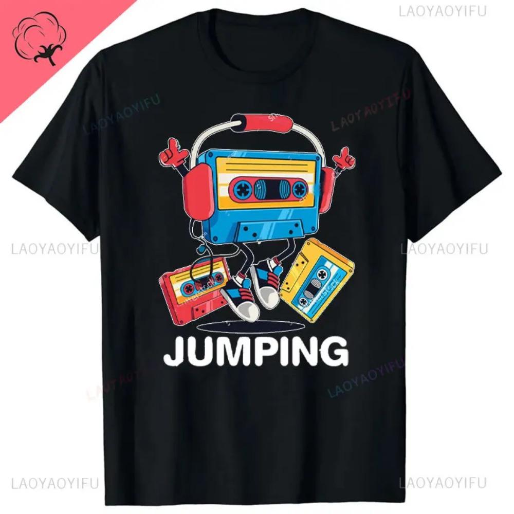 Забавный подарок на день рождения 1980 80-х годов кассета восьмидесятых винтажная футболка хлопок женщины мужчины стиль рубашки для унисекс одежда уличная одежда