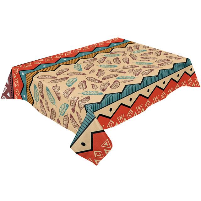 Ретро племенная графика водонепроницаемая скатерть свадебный декор стола дорожка для стола кухонный обеденный стол крышка