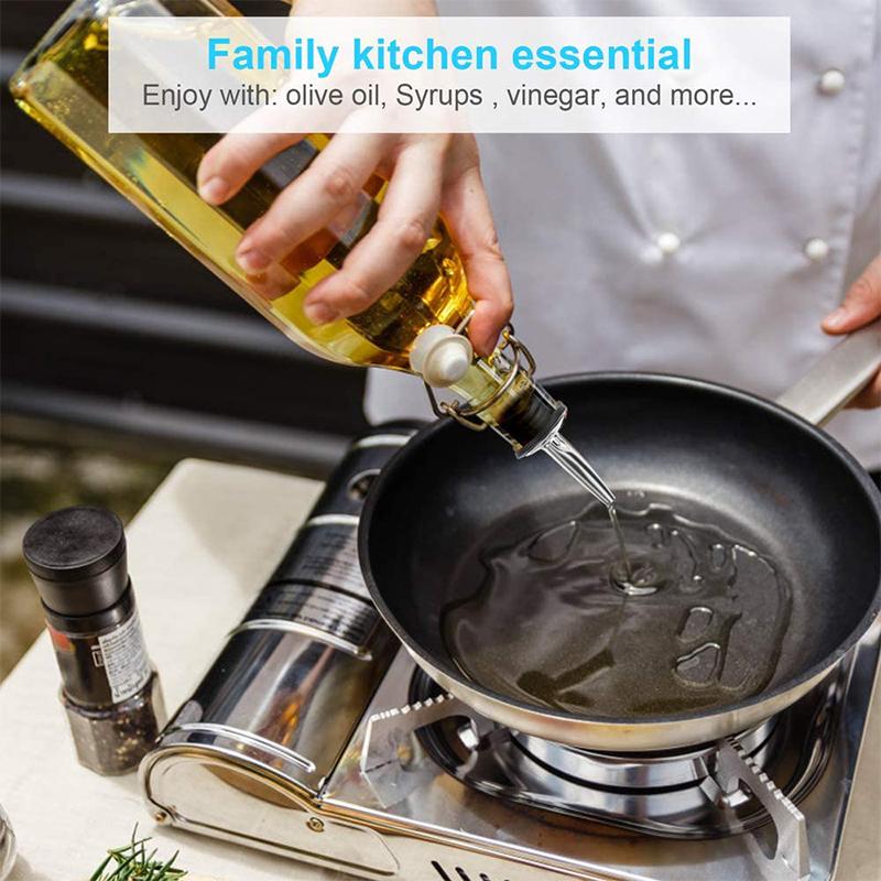 Классические дозаторы для бутылок из нержавеющей стали, дозаторы для ликера с резиновыми пылезащитными колпачками, насадка для оливкового масла, насадки для быстрого налива JT68