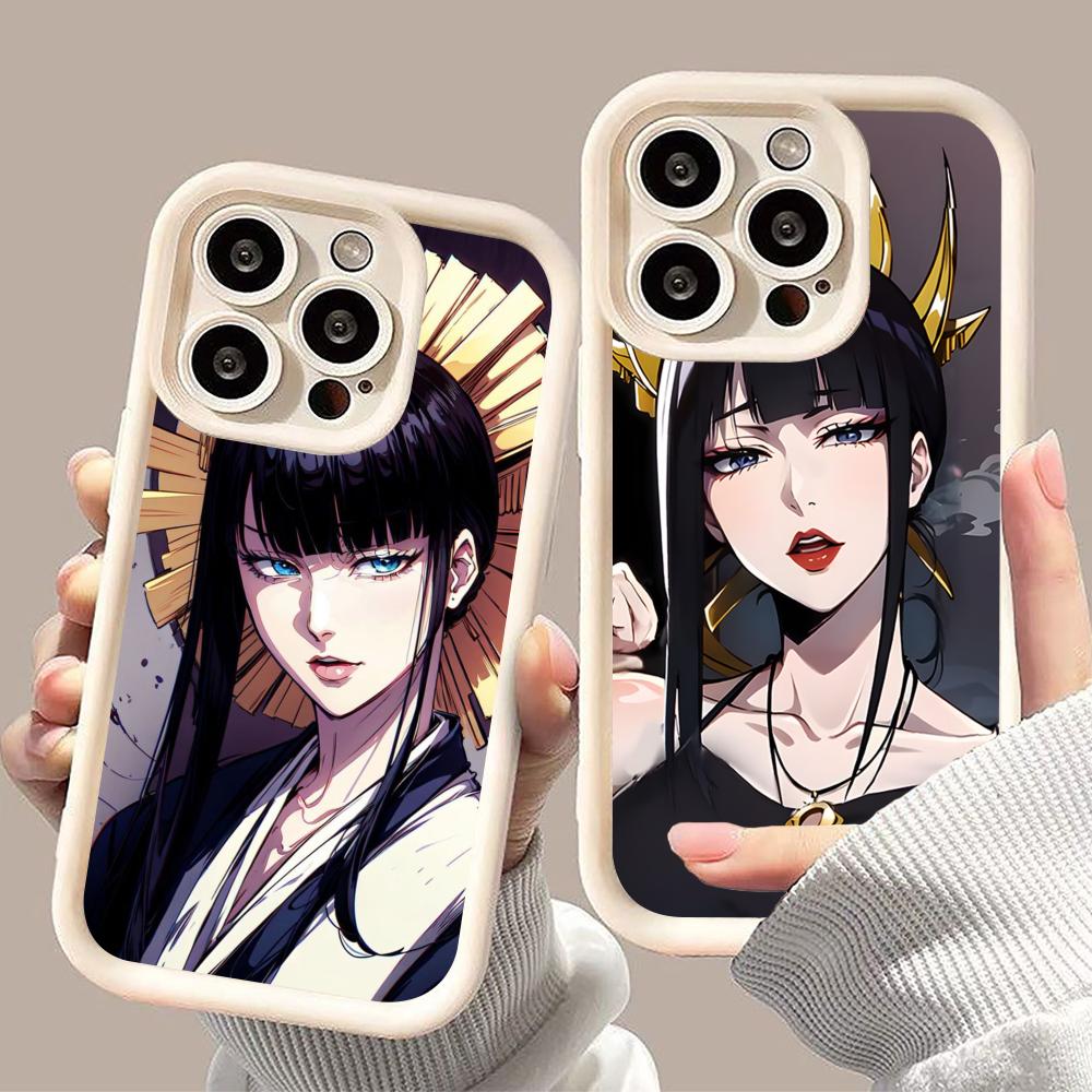 Senjumaru Shutara Phone Case for iPhone 17 16 15 14 13 12 11 Air Pro Max Plus White Soft TPU Shockproof Cover