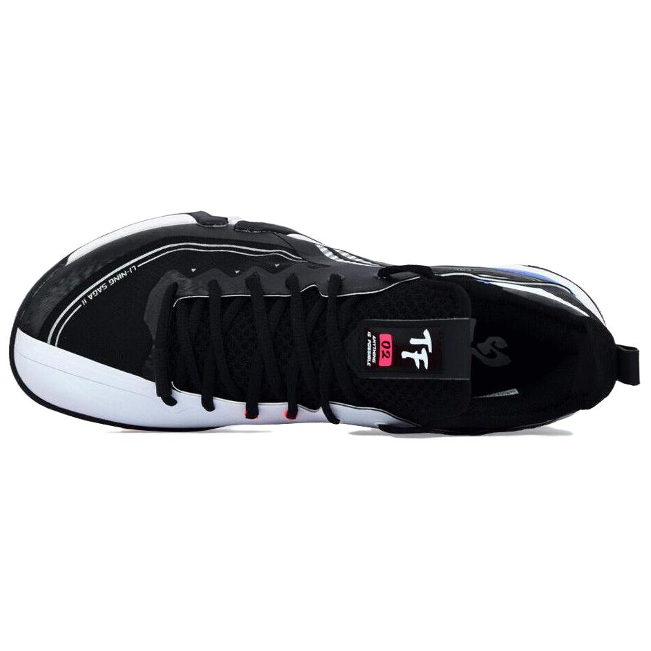 Li Ning Saga Pro 2 Pro Удобные кроссовки для бадминтона средней высоты Унисекс Черные AYAT003-1