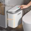 Wall-Mounted Flip-Top Trash Can for Kitchen and Bathroom