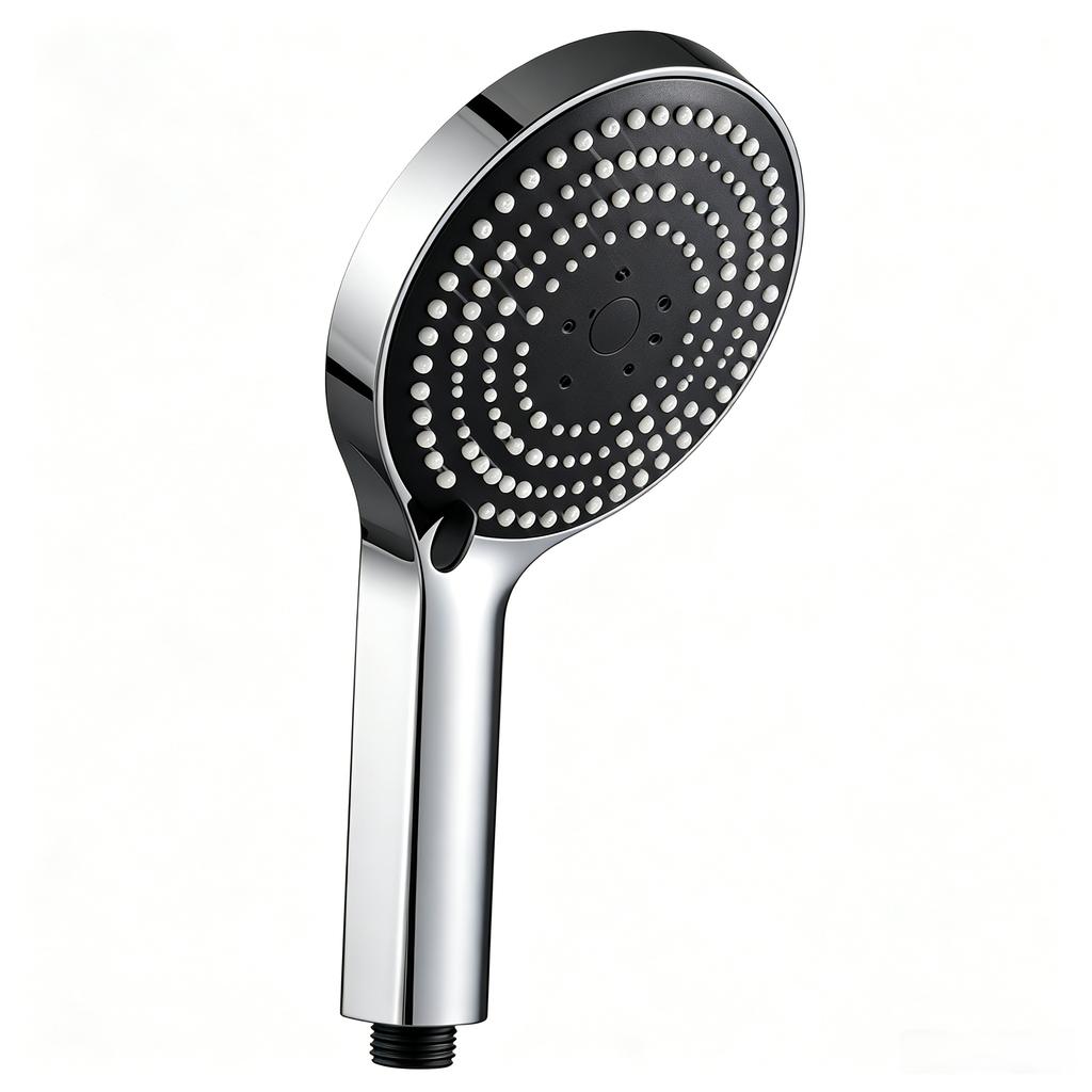 Hongdec High Pressure Rainfall Handheld Shower Head Water Saving Luxury Modern Chrome Look Bathroom Shower Head