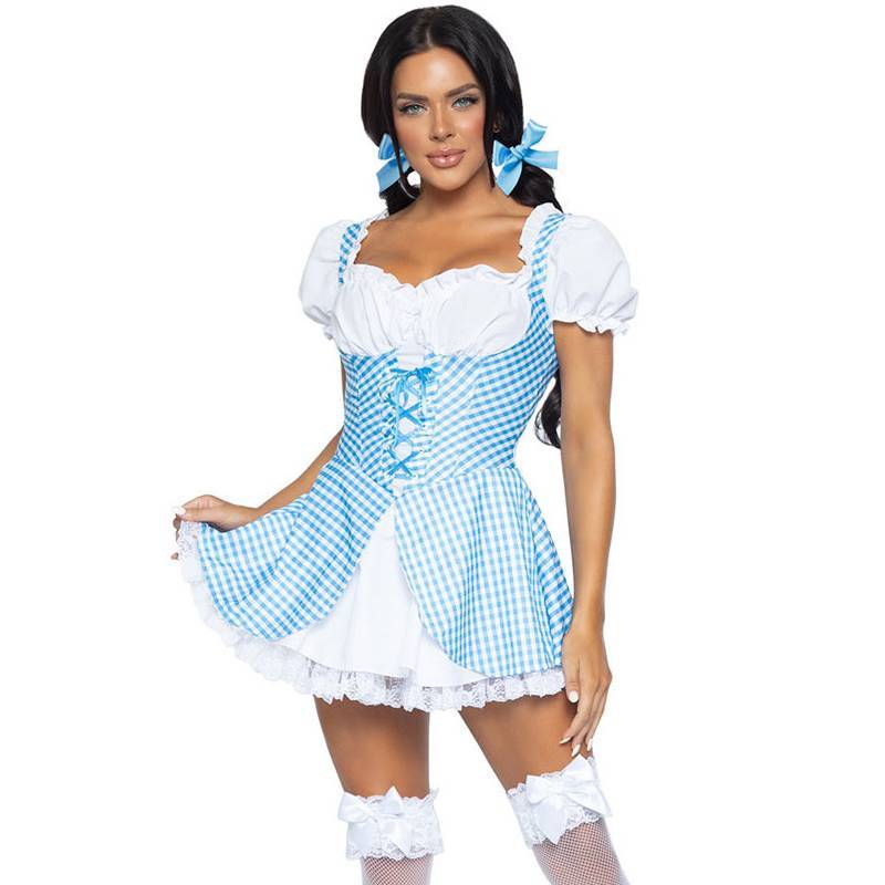Game Theme Cosplay Maid Outfit With Polyester Material For Summer Anime Events
