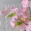 Bouquet 4 Branches Silk Table Artificial Sakura Fake Flower Home Decoration Cherry Blossom