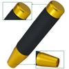 Lunsom 180mm Long Metal Shift Lever Gear Shift Knob PU Leather for Auto and Manual Car (Gold)