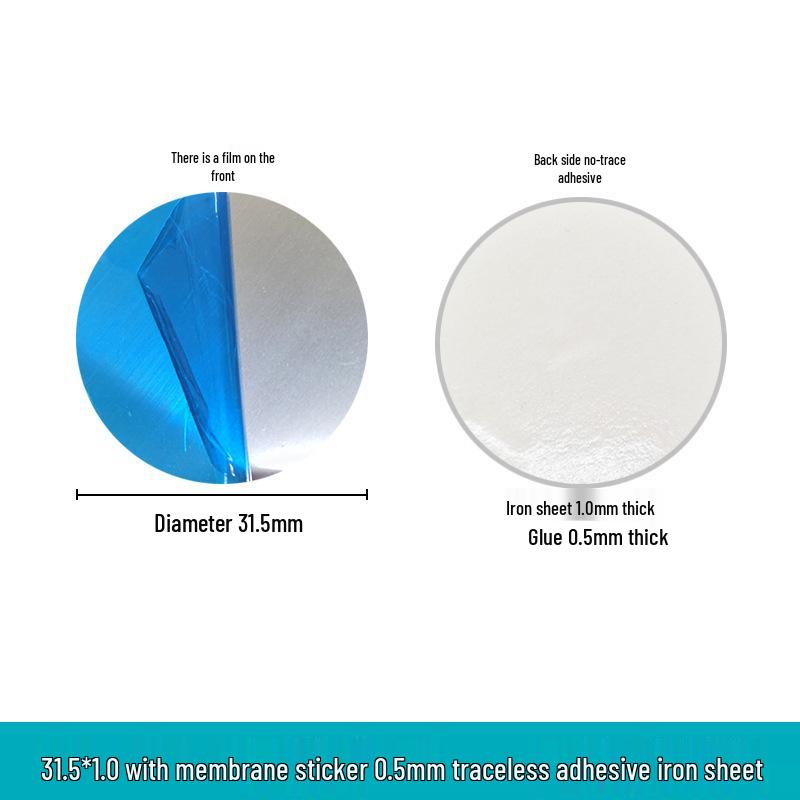 Traceless Adhesive Magnetic Iron Sheet with Acrylic Coating - Available In Stainless Iron