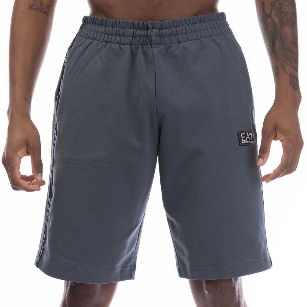 Emporio Armani Mens Logo Branded Tape Shorts