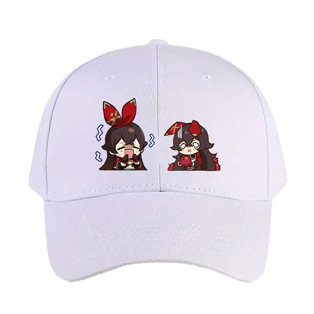 Chibi Genshin Impact Amber Cap Summer Woman Man Adult Casual Fashion Casual Adjustable Fishing Hat Sun Hat