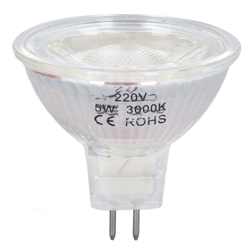 5 Вт COB светодиодная лампа стекло MR16 лампа с регулируемой яркостью точечная лампа для спальни гостиной 220 В