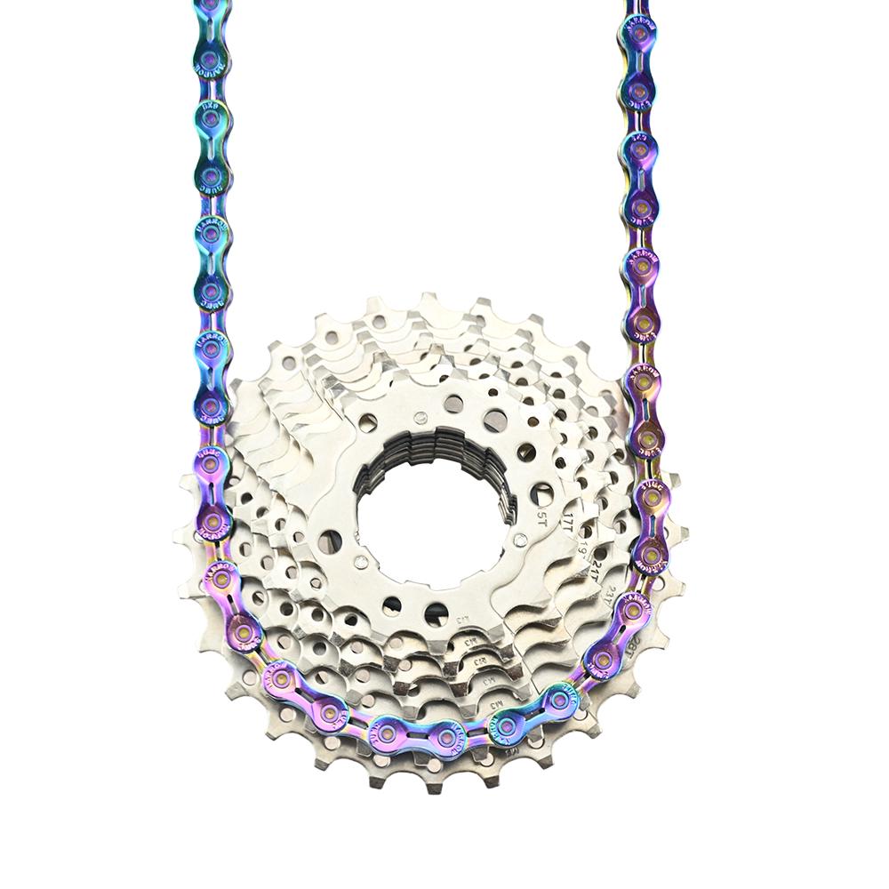 SUMC Rainbow Bicycle Accessories SX12EL Chain 126L 12 Speed Half Hollow Bike Chain 12s MTB / Road Bicycle