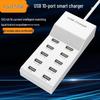 Горячая Распродажа 10-портовая USB-станция быстрой зарядки 50 Вт для мобильных устройств