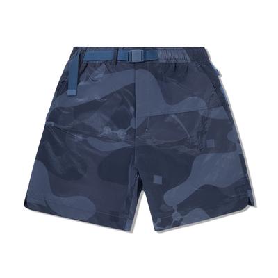 Li Ning ANB Коллаборация Дышащие Универсальные Спортивные Шорты Пятиточки Мужские шорты Камуфляжно-синий AKSV555-1