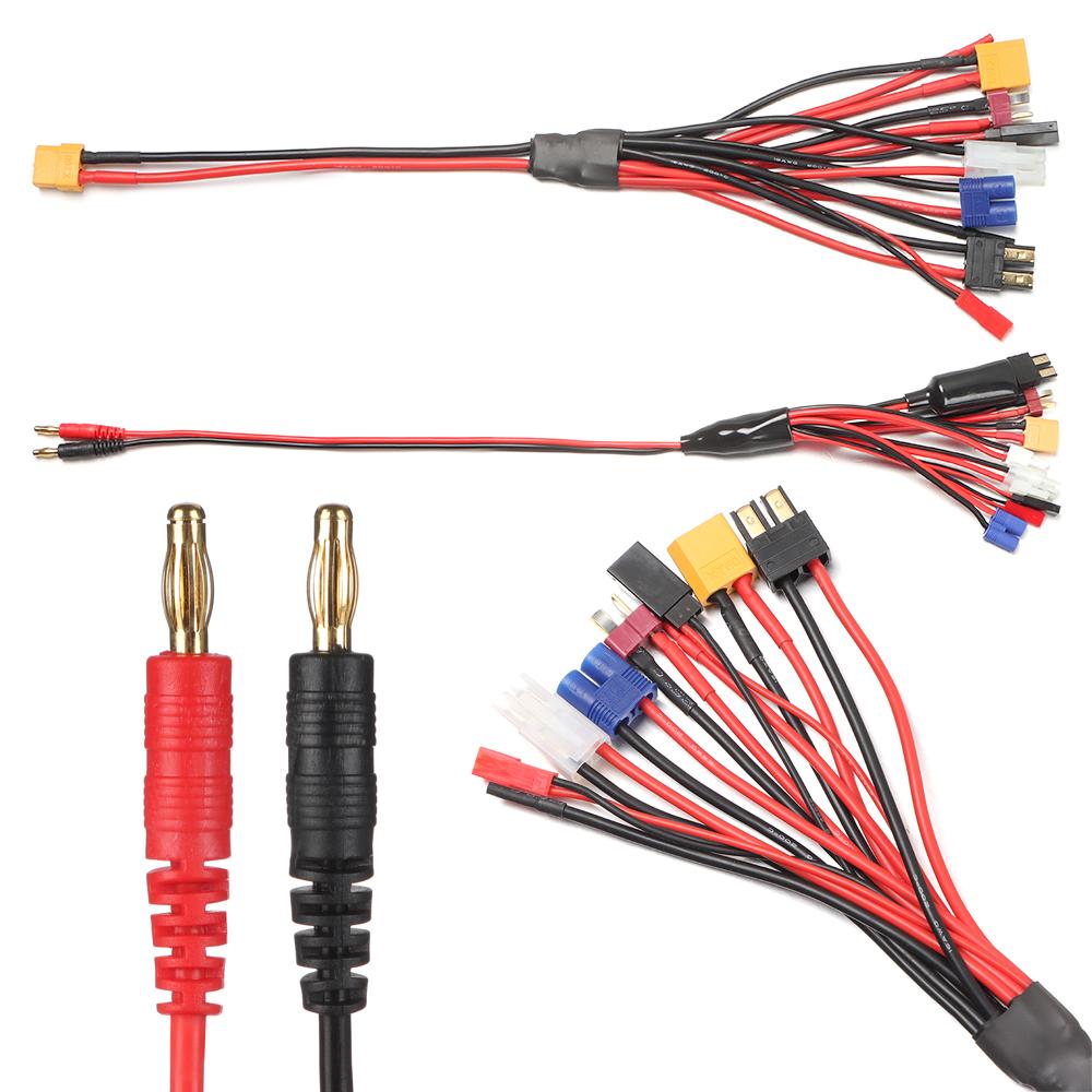 Replacement Line RC Lipo Battery Cable Multi Charging Plug Charging Adapter Charger Splitter