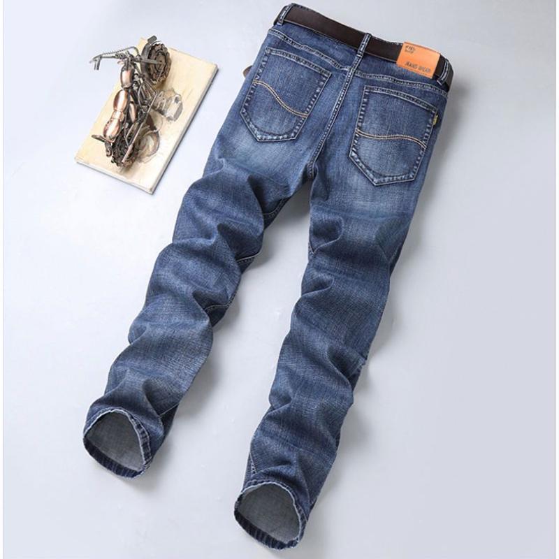 Jeans Men's Loose Straight High-end Stretch Washed Casual Trousers