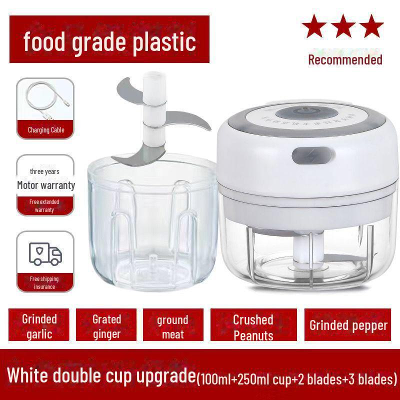 Беспроводная электрическая чесночница и мини-измельчитель