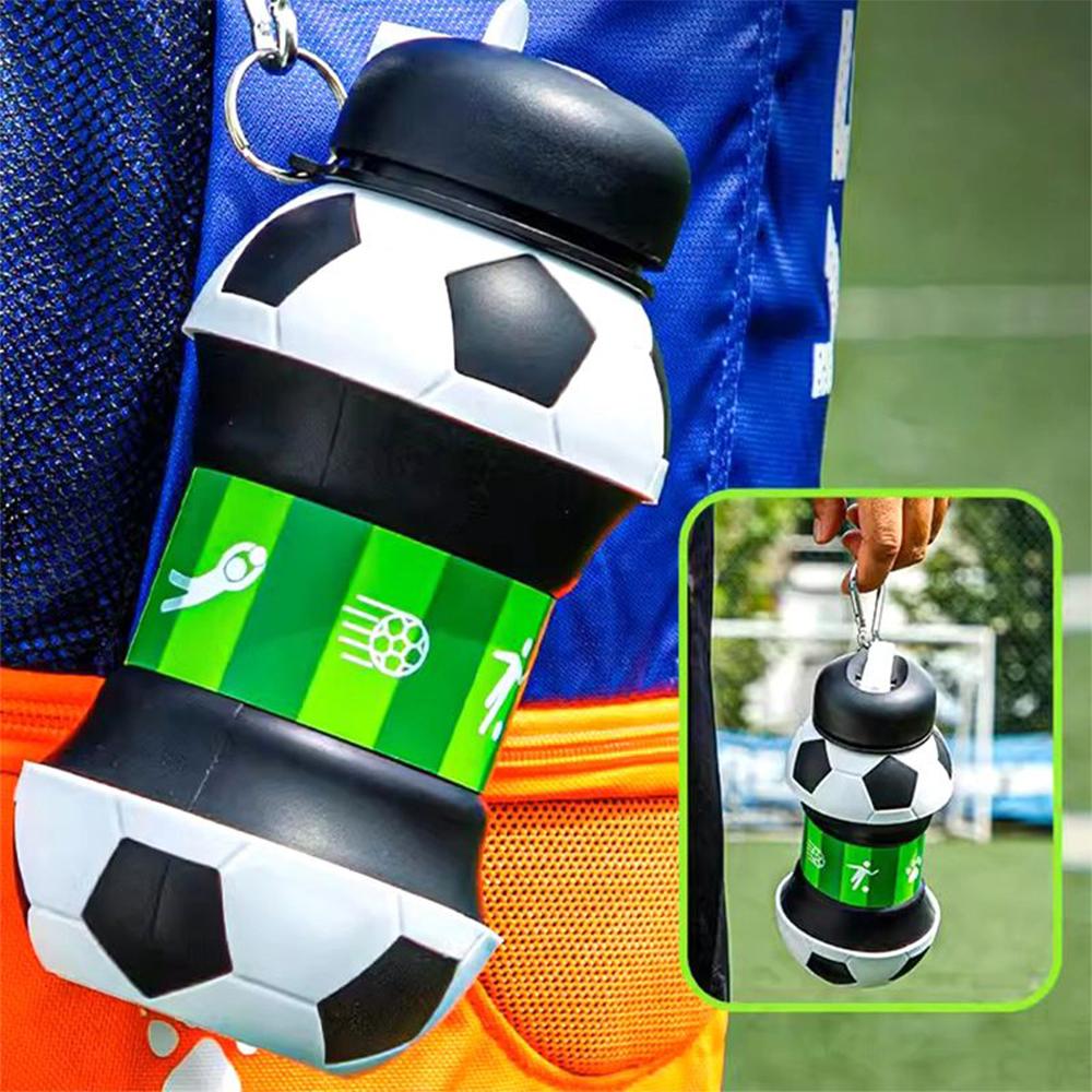 Fold Water Bottle Cups Mug Outdoor Sports Basketball Football Baseball Tennis Golf School Leakproof Portable Kids Water Bottle