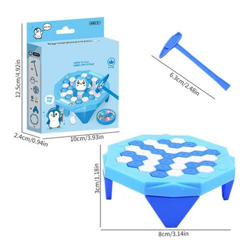 Спаси пингвина игра с постукиванием по льду спасательная игра STEM образовательная игрушка связь родитель-ребенок семейное веселье отличный ледокол игра для вечеринки