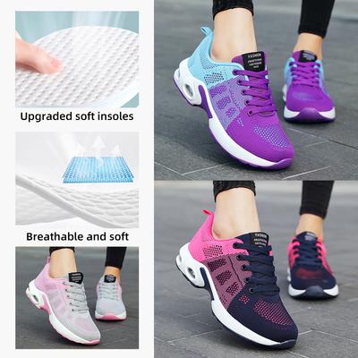 Женская обувь мягкая подошва не устает ноги импортная торговля новая повседневная обувь легкая женская обувь на шнуровке воздушная подушка спортивная обувь женская