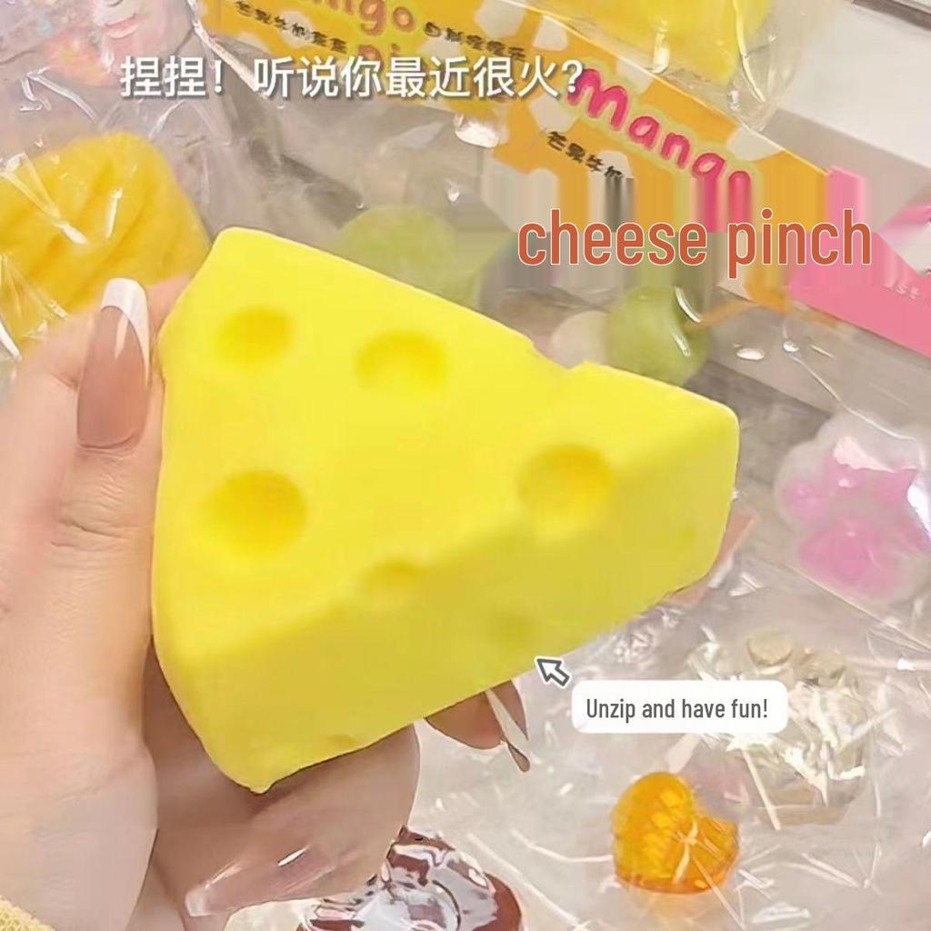 Креативная игрушка-сквиши в виде сыра и тофу - Детский подарок для снятия стресса и декомпрессии