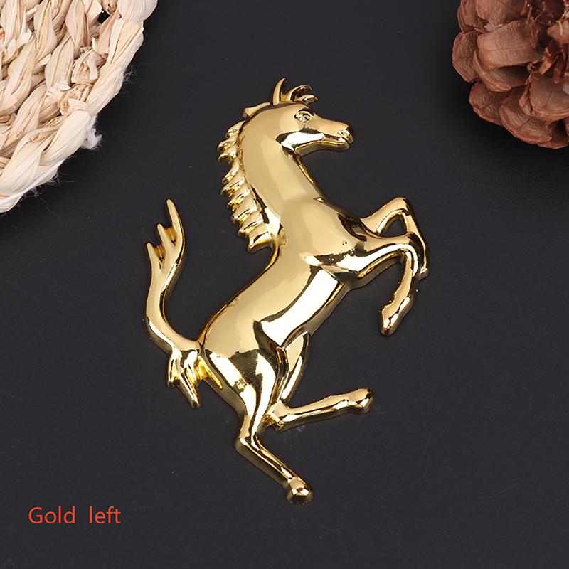 3D Metal Running Horse Emblem Stickers Car Personalized Sticker Decal Auto Window Body Side Tail Bumper Badge Sticker Decoration