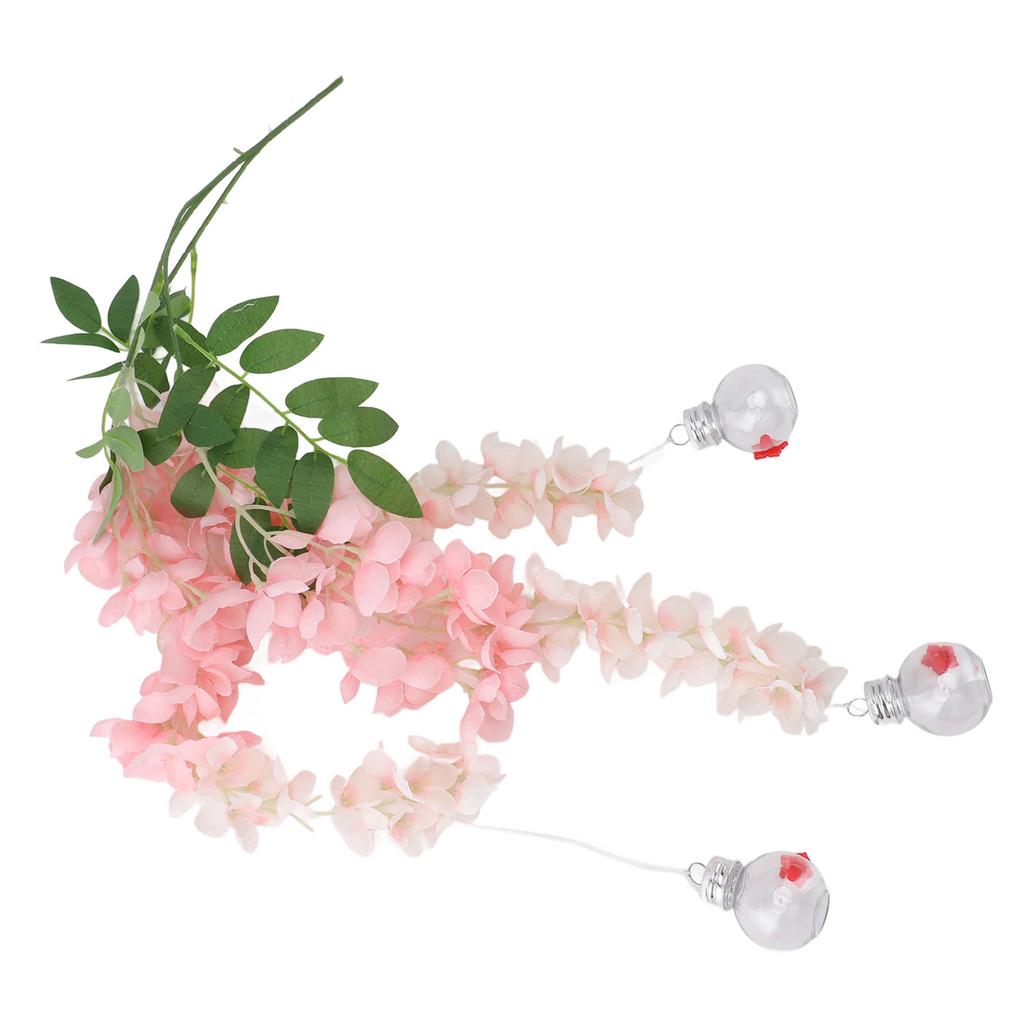 Кормушка для птиц в виде цветка глицинии, реалистичная, герметичная, пластиковая, с шелковыми цветами, кормушка для колибри для террасы