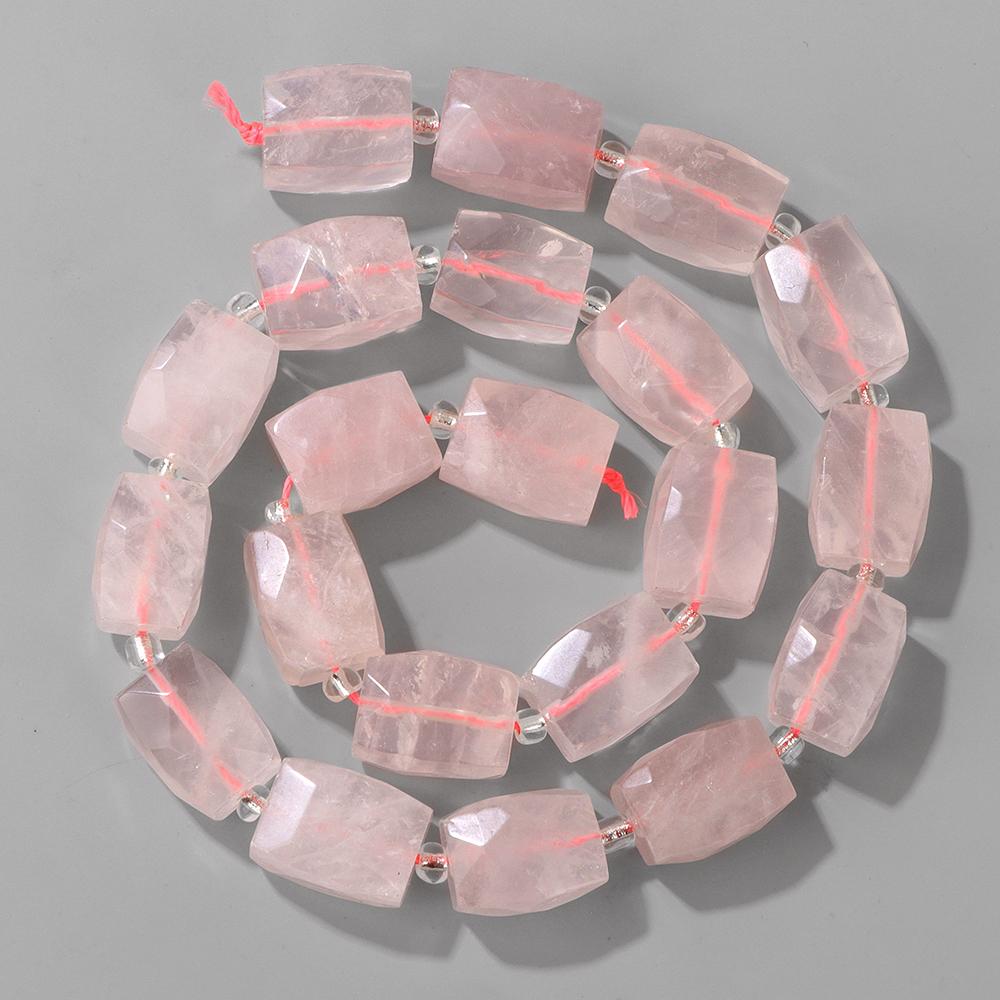 Микс натуральных ограненных бусин из драгоценных камней|Аметист+Цитрин+Пренит+Розовый Кварц|Стеклянные бусины для изготовления ювелирных изделий|Материалы для рукоделия