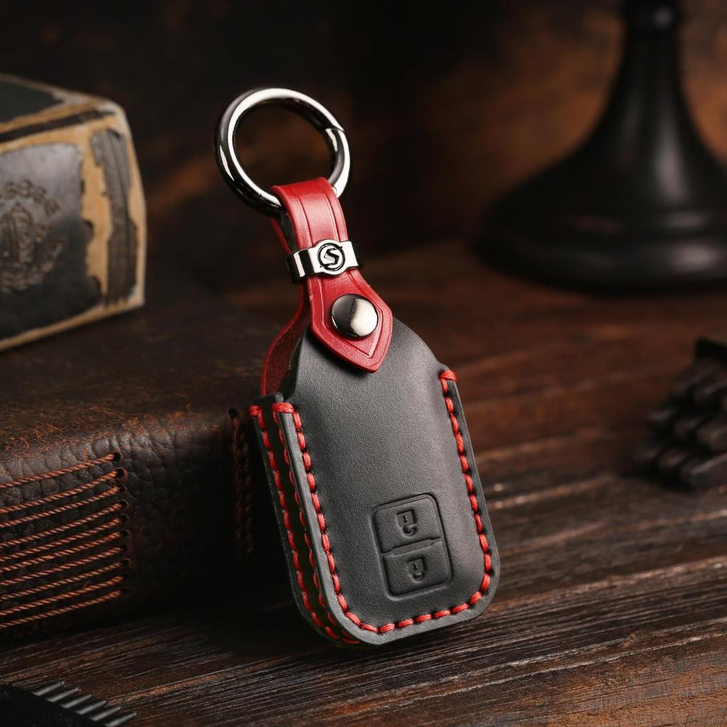 Ключ Suzuki Jimny Nodoma JC74W Передний Новый Jimny 64 Spacia Custom Ключ XBEE Натуральная кожа Смарт-ключ Кастомный Тюнинг Черный 2 [smasol] Крышка, Концевик, Серия,