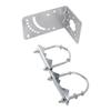Antennae Mast Pole Mount Adjustable Angle Rustproof Antennae Pole Clamp Holder for Wireless Bridge
