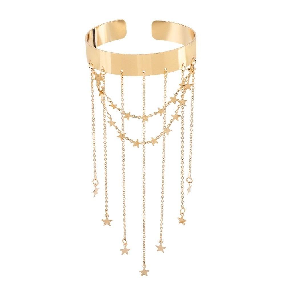 Sweet Fringe Arm Cuff Bracelets Adjustable Open Upper Arm Bracelet Arm Accessories