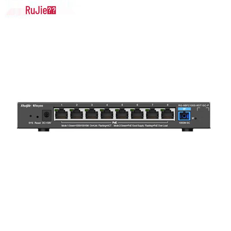 Ruijie RG-NBF2100S-8GT1SC-P 8-Port Gigabit Managed PoE Access Switch