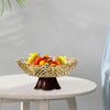 Fruit Bowl Footed Tray Drain Household Kitchen Counter Table Centerpiece Decor for Candies