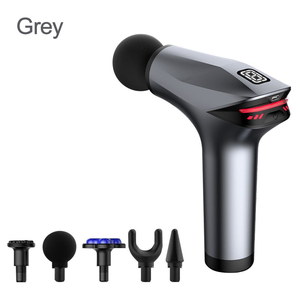 Новый холодный компрессионный фасциальный пистолет с ЖК-дисплеем, красочные огни, фитнес-массажер для расслабления мышц, электрошокер для шеи, упражнения на спину, глубокие ткани