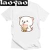 Men Women Casual Streetwear Tee Shirt Tops Lovely Bubu Is Throwing Flipflops At Dudu Since He Teases Bubu T Shirt