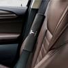 UDXKW1 Leather Car Seat Belt Protection Shoulder Pad Cover For Tesla Model 3 Y S X Cybertruck Juguete Roadster Coil Bonina SpaceX