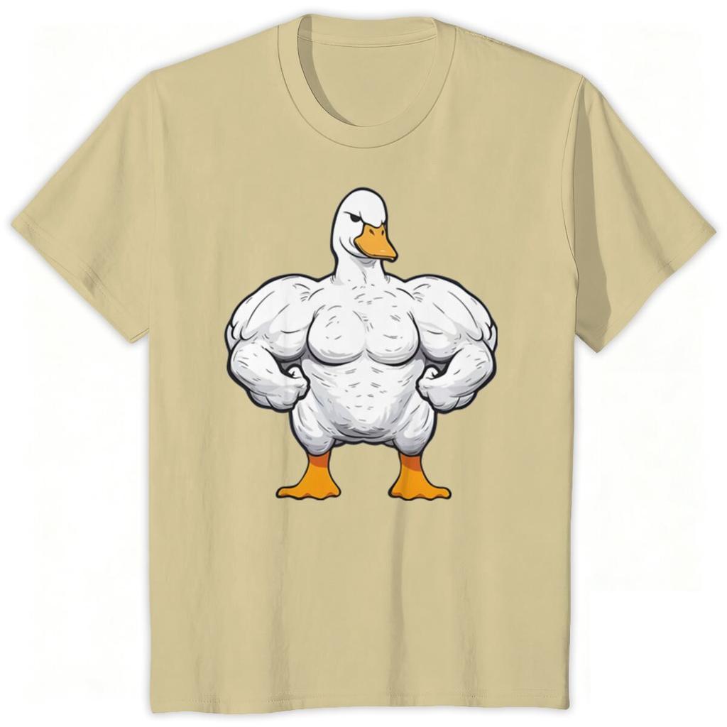 Funny Gym Duck Tshirt Gym Animal Print Shirts Short Sleeve ONeck Tops Funny Gym Lover Gift Print T Shirts Male Tee Tops