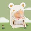 Wooden Hamster Dining Chair Cartoon Hedgehog Chair  for Hamster Rat Guinea Pig