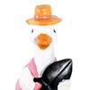 Садовая статуя утки, уличная садовая, для двора, фермы, утка, полимерная фигурка, устойчивая к погодным условиям, мультяшная