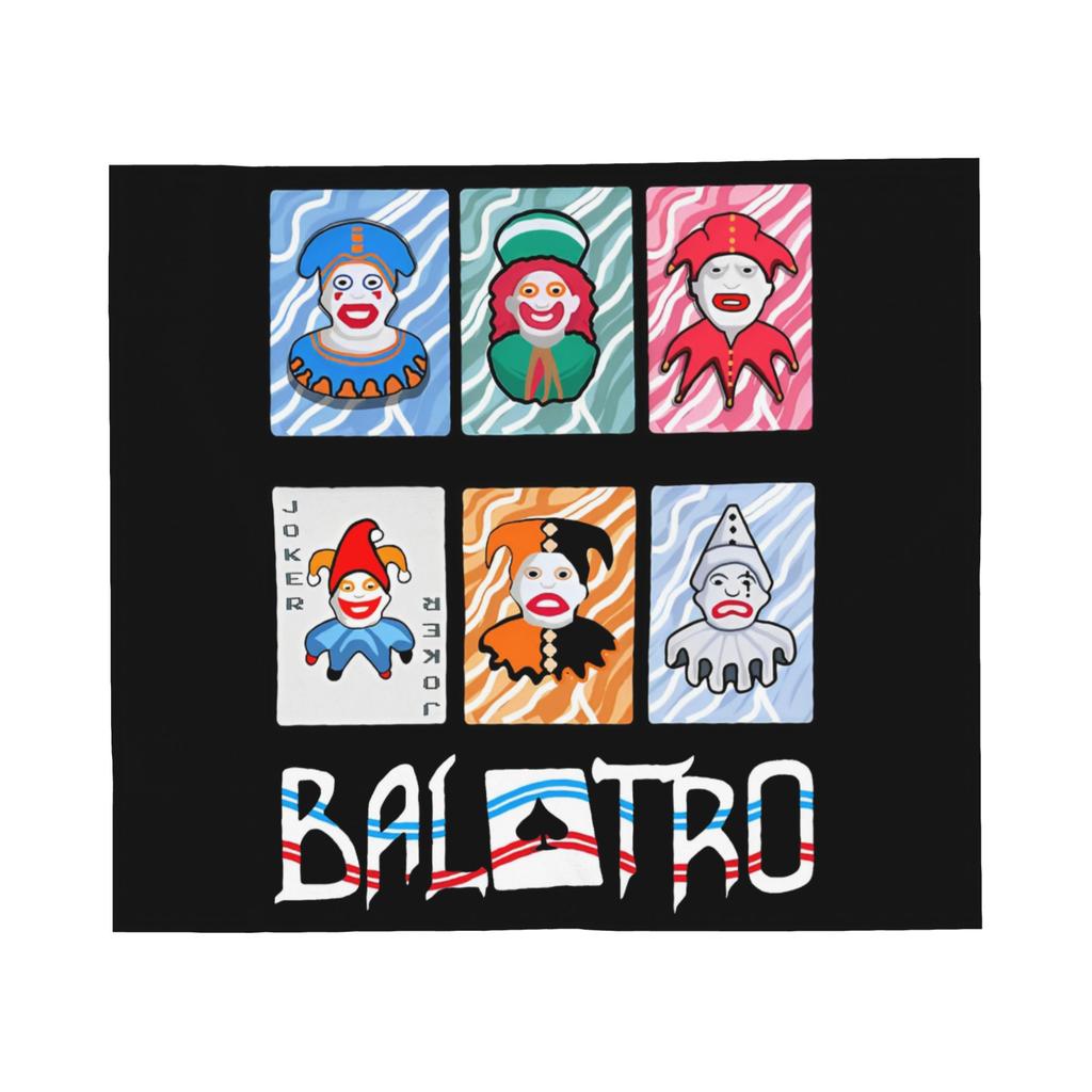Balatro Игровой Джокер-Джимбо Вязаное Одеяло Карточная Игра Флисовый Плед Диван Напечатанный Мягкий Теплый Покрывала Многофункциональное Одеяло