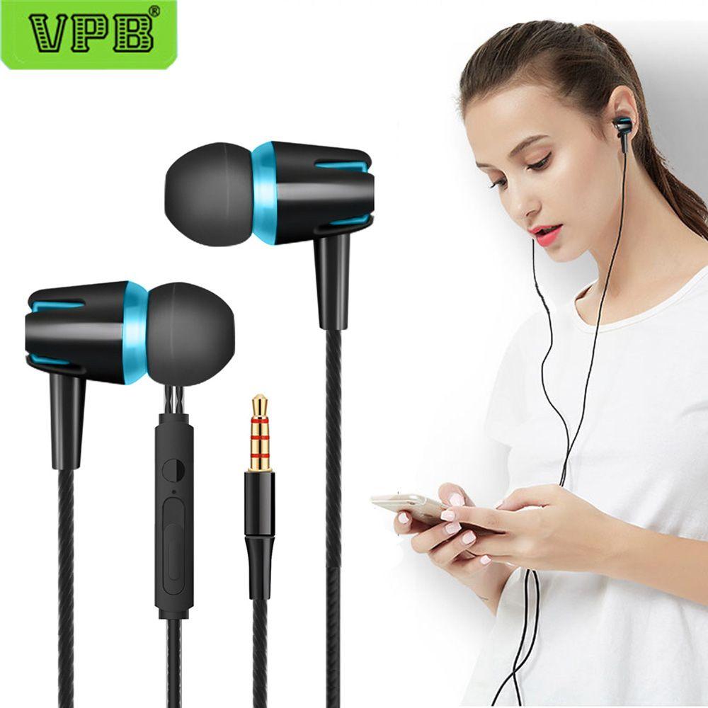 Универсальные наушники-вкладыши с микрофоном, стерео наушники, спортивная гарнитура