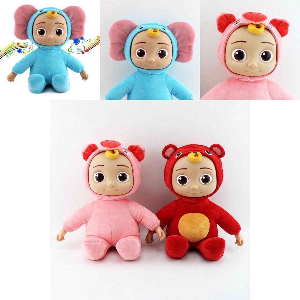 Плюшевая музыкальная игрушка Cocomelon Singing Jojo в кросс-дрессинге