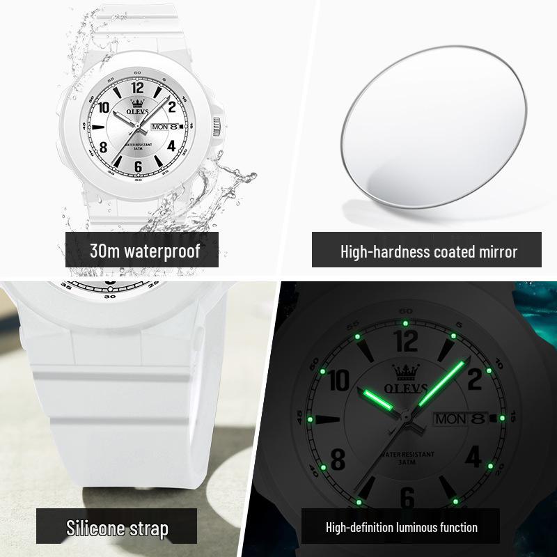 Oulishi Унисекс Бесшумные Экзаменационные Спортивные Модные Электронные Часы