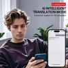 JM19 Беспроводные Bluetooth-наушники с сенсорным цветным экраном, активным шумоподавлением (ANC) и функцией переводчика