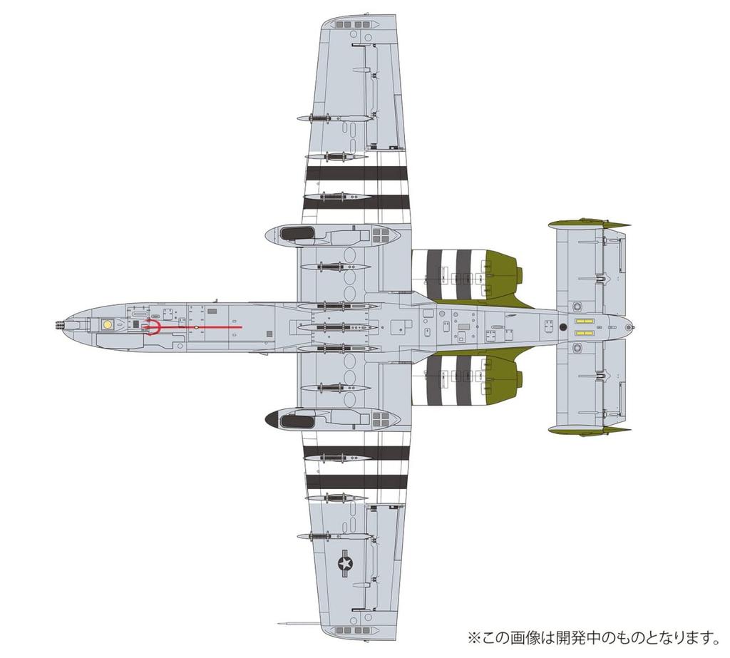 Штурмовик ВВС США Thunderbolt II Мичиганские ВВС Национальная гвардия 100-я годовщина Окрашенный Красный Дьявол Пластиковая модель Литой цвет Platz/Italeri