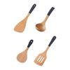Деревянная лопатка Ложка для супа с эргономичной ручкой Нескользящая термостойкая сковорода Лопатка Ложка для риса