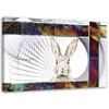 Canvas Print, Colourful Rabbit for Children