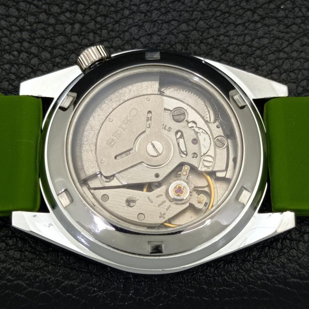 ВИНТАЖНЫЕ ОТРЕМОНТИРОВАННЫЕ МУЖСКИЕ АВТОМАТИЧЕСКИЕ ЧАСЫ SEIKO 5 ЯПОНИЯ ЗЕЛЕНЫЙ ЦИФЕРБЛАТ a440469-d