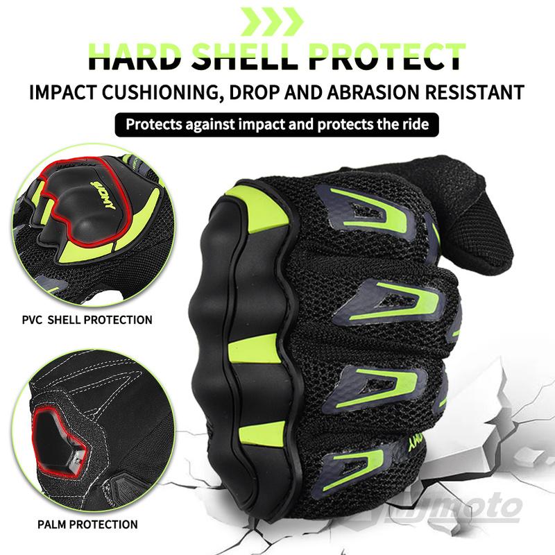 SUOMY Summer Motorcycle Gloves Breathable Mesh Motorbike Gloves Touch Screen Full Finger Motocross Gloves Moto Cycling Gloves