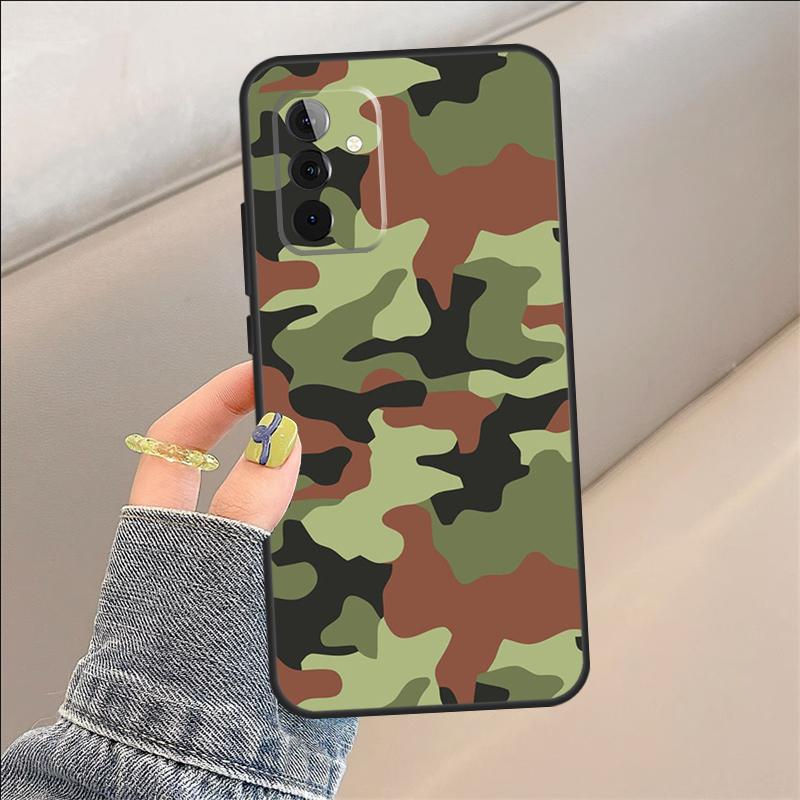 Чехол с камуфляжным узором для Samsung Galaxy A54 A14 A36 A16 A33 A56 A26 A15 A55 A53 A35 A22 A32 A52 A34 A05 A06