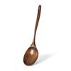 Spoons Wooden Soup Spoon Eco Friendly Tableware Natural Ellipse Wooden Ladle